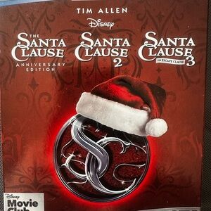 Disney Santa Clause Trilogy DVD Set - Red and White